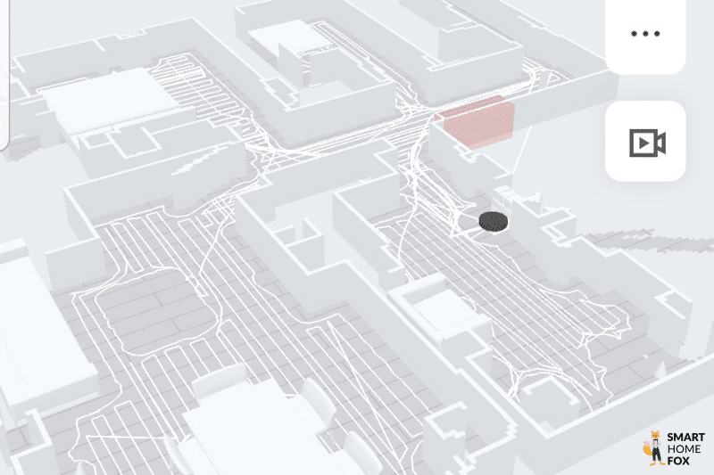 3D Karte des Roborock S7 MaxV Utra ist zu sehen